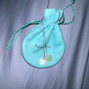 Tiffany mini double heart pendant